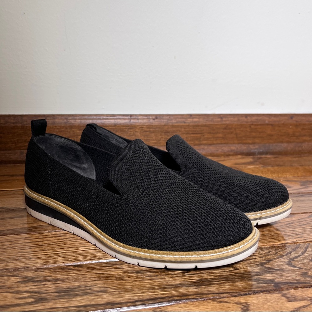 Kelly & Katie Corpcore Professional Black and Tan Dark Academia Slip-On Loafers